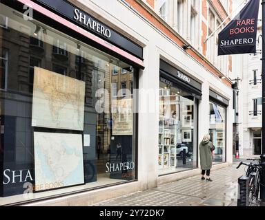 Shapero Rare Books Shop und Galerie, Mayfair, London, England. Stockfoto