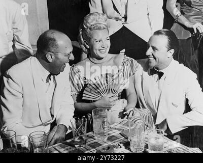 Lana Turner im Copacabana Palace Hotel. Undatiert. Stockfoto