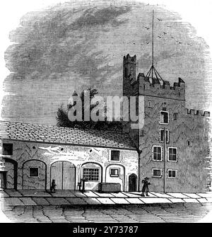 Das größte Teleskop der Welt. William Parsons , 3. Earl of Rosse : 17. Juni 1800 - 31. Oktober 1867 , war ein anglo-irischer Pionier-Astronom, der mehrere Teleskope in seiner Residenz Birr Castle in Parsonstown, County Offaly, Irland bauen ließ . Ein Blick auf Lord Rosse's Werkstatt. 9. September 1843 Stockfoto