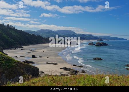 Blick auf die Küste von Oregon vom Ecola State Park Stockfoto