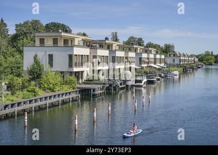 Neubauten, Tegel Hafen, Humboldt Insel, Tegel, Reinickendorf, Berlin, Deutschland, Europa Stockfoto