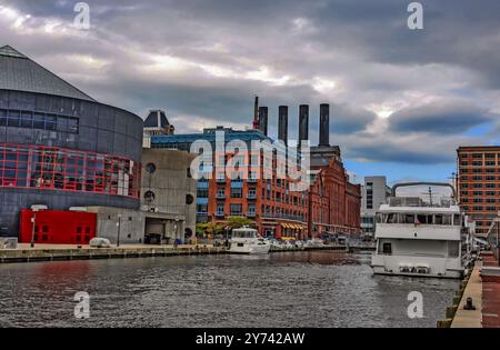 Pratt Street Power Plant, Baltimore Maryland USA Stockfoto