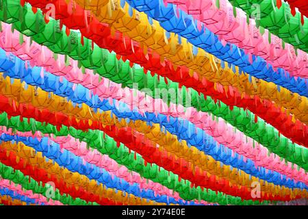 Traditionelle Papierlaternen, Jogyesa Laternen Festival, Südkorea Stockfoto