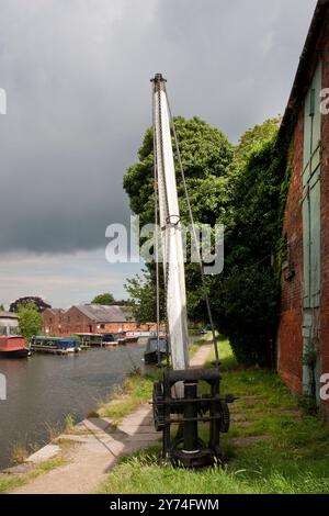 Der Trent & Mersey Kanal in Shardlow, Nottinghamshire, England Stockfoto