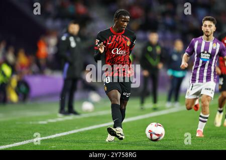 Valladolid, Spanien. September 2024. Chiquinho (Mallorca) Fußball/Fußball : spanisches Spiel "LaLiga EA Sports" zwischen Real Valladolid CF 1-2 RCD Mallorca im Estadio Jose Zorrilla in Valladolid, Spanien . Quelle: Mutsu Kawamori/AFLO/Alamy Live News Stockfoto