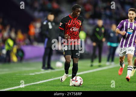 Valladolid, Spanien. September 2024. Chiquinho (Mallorca) Fußball/Fußball : spanisches Spiel "LaLiga EA Sports" zwischen Real Valladolid CF 1-2 RCD Mallorca im Estadio Jose Zorrilla in Valladolid, Spanien . Quelle: Mutsu Kawamori/AFLO/Alamy Live News Stockfoto