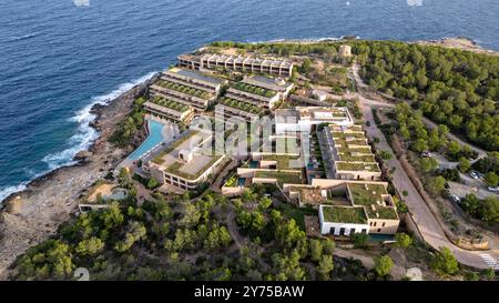 Das Six Senses Hotel in Portinatx auf Ibiza gehört zu den Top 10 Luxushotels der Welt Stockfoto