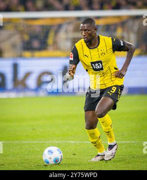 Dortmund, Deutschland. September 2024. Serhou Guirassy (BVB) Borussia Dortmund - VfL Bochum 27.09.2024 Urheberrecht (nur für journalistische Zwecke) von : Stockfoto