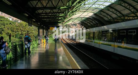 Metrostation Medellin ohne Aussicht Stockfoto