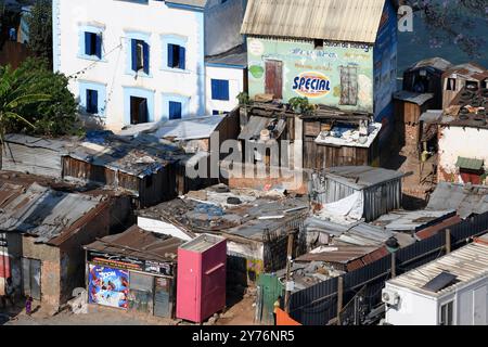 Antananarivo oder Tana (Spitzname) ist die Hauptstadt Madagaskars. Beliebte Häuser. Region Analamanga, Madagaskar. Stockfoto