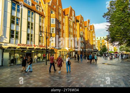 Stadtspaziergang durch die Hansestadt Rostock an der Ostsee an einem Herbsttag - Mecklenburg-Vorpommern - Deutschland Stockfoto