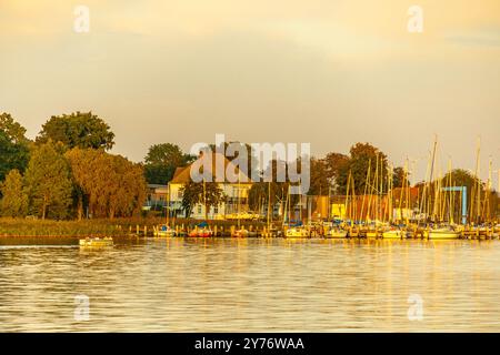 Stadtspaziergang durch die Hansestadt Rostock an der Ostsee an einem Herbsttag - Mecklenburg-Vorpommern - Deutschland Stockfoto