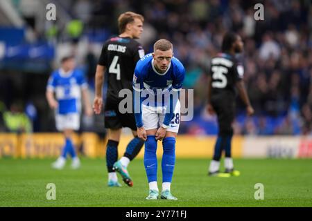 Jay Stansfield von Birmingham City während des Spiels der Sky Bet League One im St. Andrew's @ Knighthead Park, Birmingham. Bilddatum: Samstag, 28. September 2024. Stockfoto