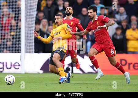 Wolverhampton, Großbritannien. September 2024. Während des Spiels Wolverhampton Wanderers FC gegen Liverpool FC English Premier League im Molineux Stadium, Wolverhampton, England, Großbritannien am 28. September 2024 Credit: Every Second Media/Alamy Live News Stockfoto