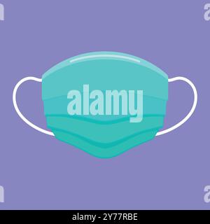 Vektor des Maskensymbols. Chirurgische Maske Vektor. Medizinische Corona Maske Icon Vektor. Abbildung der Maske Stock Vektor