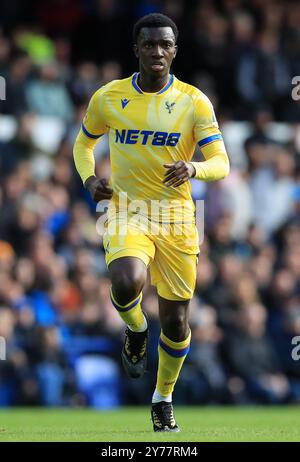 Goodison Park, Liverpool, Großbritannien. September 2024. Premier League Football, Everton gegen Crystal Palace; Eddie Nketia von Crystal Palace Credit: Action Plus Sports/Alamy Live News Stockfoto