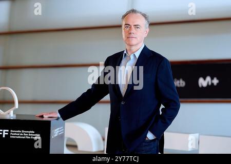 John Crowley nimmt am 28. September 2024 an dem Fotocall zu „We Live in the Time“ während des 72. San Sebastian International Film Festivals in San Sebastian Teil. (Foto: COOLMedia/NurPhoto) Credit: NurPhoto SRL/Alamy Live News Stockfoto