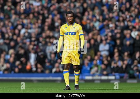 Liverpool, Großbritannien. September 2024. Eddie Nketiah von Crystal Palace während des Premier League Matches Everton gegen Crystal Palace im Goodison Park, Liverpool, Vereinigtes Königreich, 28. September 2024 (Foto: Cody Froggatt/News Images) in Liverpool, Vereinigtes Königreich am 28. September 2024. (Foto: Cody Froggatt/News Images/SIPA USA) Credit: SIPA USA/Alamy Live News Stockfoto