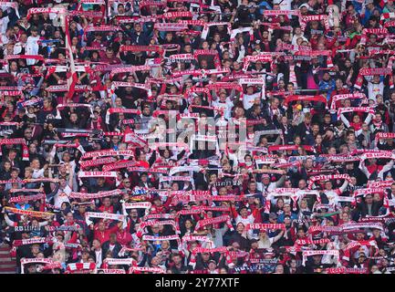 Red Bull Arena, Leipzig, Deutschland. September 2024. Leipzig Fans während einer 1. Bundesliga-Spiel, RB Leipzig gegen Augsburg, in der Red Bull Arena, Leipzig, Deutschland. Ulrik Pedersen/CSM/Alamy Live News Stockfoto