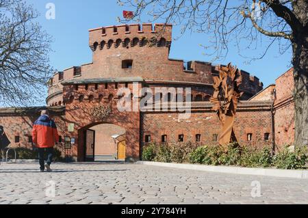 Bernsteinmuseum, Rossgartentor von Preußen, Don-Turm, rote Backsteinarchitektur, Kaliningrad, Russland, Osteuropa, 13. April 2019, Europa Stockfoto