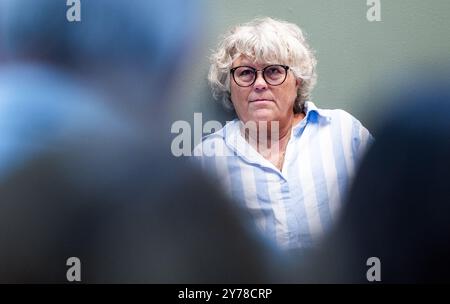 Anne Holt, Autorin, während der Buchmesse Bokmässan, bei Svenska mässan, Göteborg, Schweden, am Samstag. Stockfoto