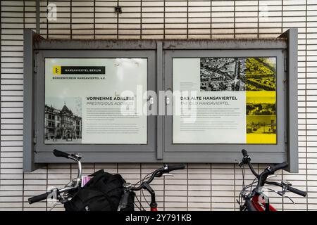 Berlin 2024: Die Modellsiedlung Hansaviertel wurde 1957 im Rahmen von Interbau errichtet. Viele renommierte Architekten der Nachkriegsmoderne waren beteiligt Stockfoto