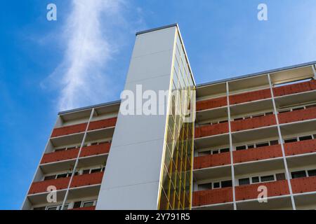 Berlin 2024: Die Modellsiedlung Hansaviertel wurde 1957 im Rahmen von Interbau errichtet. Viele renommierte Architekten der Nachkriegsmoderne waren beteiligt Stockfoto