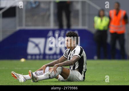 Brasilia, Brasilien. September 2024. Igor Jesus von Botafogo während des Spiels zwischen Botafogo und Gremio für die brasilianische Serie A 2024 im Mane Garrincha Stadium in Brasilia am 28. September 2024. Foto: Adalberto Marques/DiaEsportivo/Alamy Live News Credit: DiaEsportivo/Alamy Live News Stockfoto