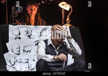 Buenos Aires, Argentinien (28. September 2024). Puerto-ricanische Sängerin und Rapperin Residente (René Pérez, ehemalige Calle 13) trat live in Buenos Aires auf. Quelle: Mariano Garcia/Alamy Live News Stockfoto