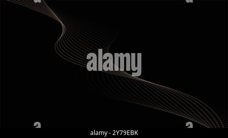 Luxuriöser eleganter Hintergrund in Schwarz und Gold. Stock Vektor