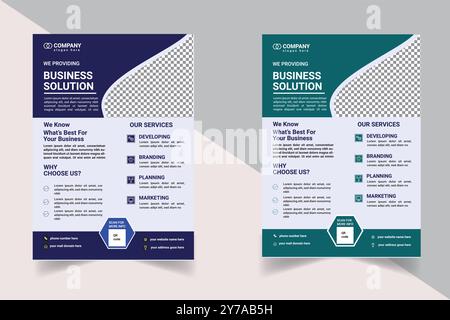 Design der Business Flyer-Vorlage Stock Vektor