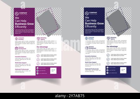 Moderne Flyer-Designvorlage Stock Vektor