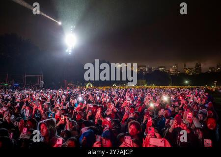 New York, Usa. September 2024. Global Citizen Live im Central Park in New York City am Samstag, 28. September 2024. Global Citizen Live ist ein 24-stündiges globales Ereignis, um die Welt zu vereinen, um den Planeten zu verteidigen und die Armut zu besiegen. Foto: Steve Ferdman/UPI Credit: UPI/Alamy Live News Stockfoto