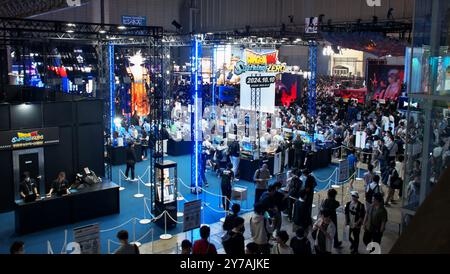 Chiba, Japan. September 2024. Eine allgemeine Ansicht der Tokyo Game Show 2024 auf der Makuhari Messe in Chiba-Präfektur, Japan am Sonntag, 29. September 2024. Foto: Keizo Mori/UPI Credit: UPI/Alamy Live News Stockfoto