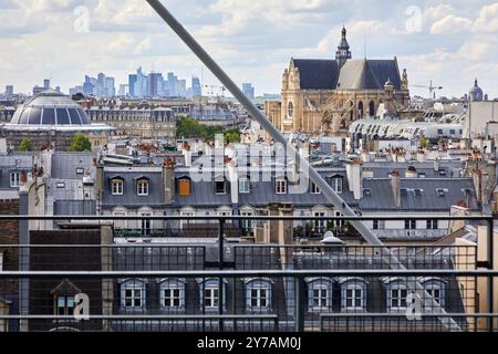 View from Centre Pompidou, Paris, France, Europe Stockfoto