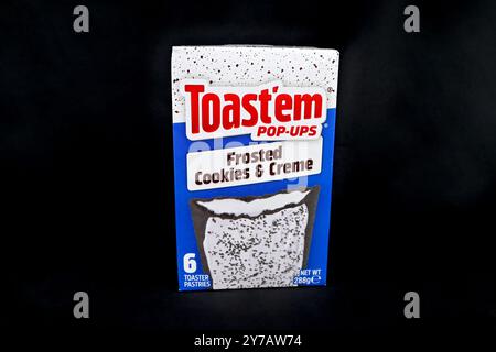 Toast'em Pop-ups Cookies and Creme – Wales, Großbritannien – 21. September 2024 Stockfoto