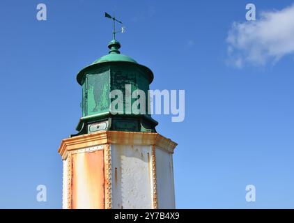 Leuchtturm von Port joinville auf der Ile d'Yeu, Vendée, Frankreich Stockfoto