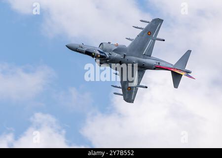 Spanische Marine: McDonnell Douglas AV-8B Harrier II, Auftritt bei der Royal International Air Tattoo 2024. Stockfoto