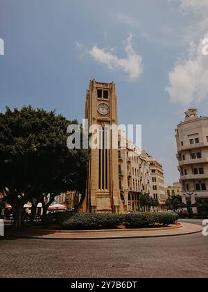 06,14 2019 - BEIRUT, LIBANON - Nijmeh-Platz in der Innenstadt von Beirut Hauptstadt des Libanon im Nahen Osten Stockfoto