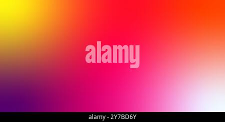 Ein farbenfroher Hintergrund mit einem gelben, lila, roten und orangen Farbton. Vektorabbildung Stock Vektor