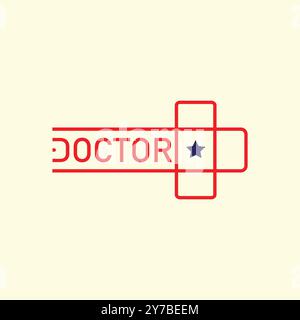 Modernes Logo für Medizin und Doktor Healthcare Stock Vektor