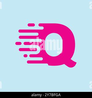 Technologie und modernes Q-Logo Stock Vektor