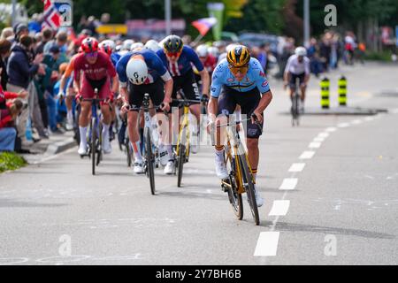 Zürich, Schweiz. September 2024. Belgische Laurens de Plus von Ineos Grenadiers im Einsatz während des Elite-Männer-Straßenrennens bei den UCI Road and Para-Cycling Road Weltmeisterschaften 2024, Sonntag, den 29. September 2024, in Zürich, Schweiz. Die Welten finden vom 21. Bis 29. September statt. BELGA POOL ZAC WILLIAMS/SWPIX. COM Credit: Belga News Agency/Alamy Live News Stockfoto