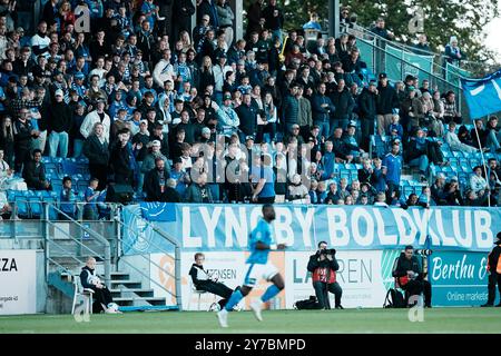 Dänemark. September 2024. Superliga-Spiel zwischen Lyngby Football Club und Silkeborg IF im Lyngby Stadium am Sonntag, 29. September 2024. Quelle: Ritzau/Alamy Live News Stockfoto