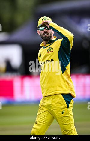 Seat Unique Stadium, Bristol, Großbritannien. September 2024. 5th Metro Bank One Day Cricket International, England gegen Australien; Glenn Maxwell of Australia Credit: Action Plus Sports/Alamy Live News Stockfoto