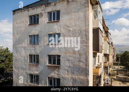 Kirgisistan, Karakol, lokales Haus, Stockfoto