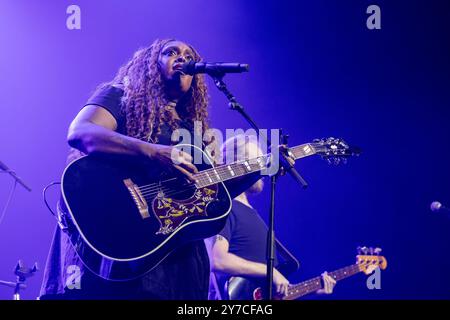 Madison, USA. September 2024. Musiker Brittney Spencer im Sylvee am 28. September 2024 in Madison, Wisconsin (Foto: Daniel DeSlover/SIPA USA) Credit: SIPA USA/Alamy Live News Stockfoto