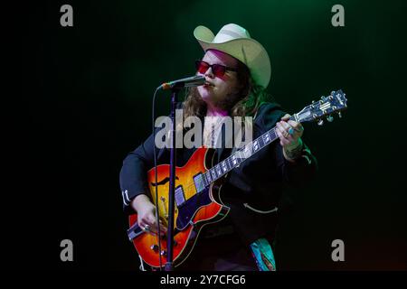 Madison, USA. September 2024. Musiker Marcus King im Sylvee am 28. September 2024 in Madison, Wisconsin (Foto: Daniel DeSlover/SIPA USA) Credit: SIPA USA/Alamy Live News Stockfoto