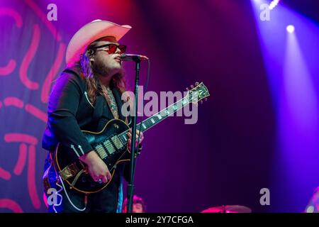 Madison, USA. September 2024. Musiker Marcus King im Sylvee am 28. September 2024 in Madison, Wisconsin (Foto: Daniel DeSlover/SIPA USA) Credit: SIPA USA/Alamy Live News Stockfoto