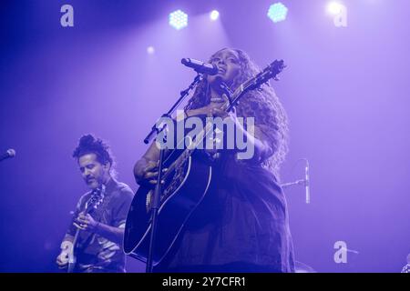 Madison, USA. September 2024. Musiker Brittney Spencer im Sylvee am 28. September 2024 in Madison, Wisconsin (Foto: Daniel DeSlover/SIPA USA) Credit: SIPA USA/Alamy Live News Stockfoto